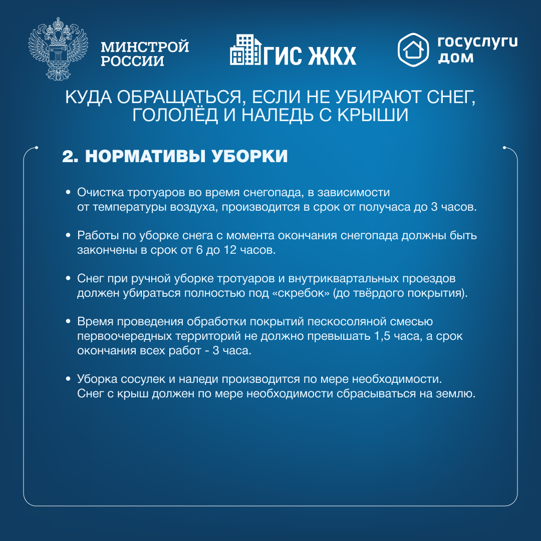 Куда обращаться, если не убирают снег, гололед и наледь с крыши